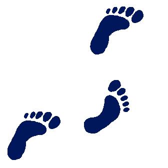 Foot walking feet clip art 3
