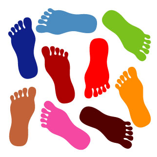 Foot walking feet clipart free clipart images