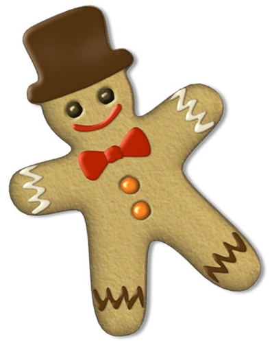 Gingerbread man clipart 8