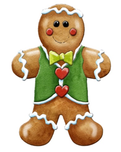 Gingerbread man man walking sunny day clip art clipart cliparts for you