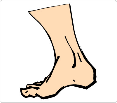 Kicking foot clipart free clipart images 2