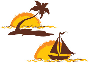 Sunset miami dolphins logo clip art