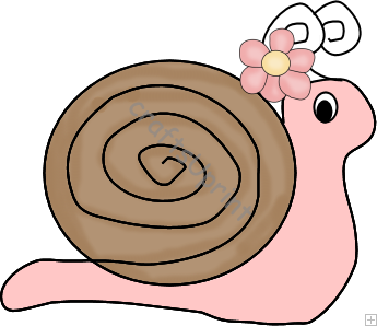 A pink snail 0 craftsuprint clipart we are mad about