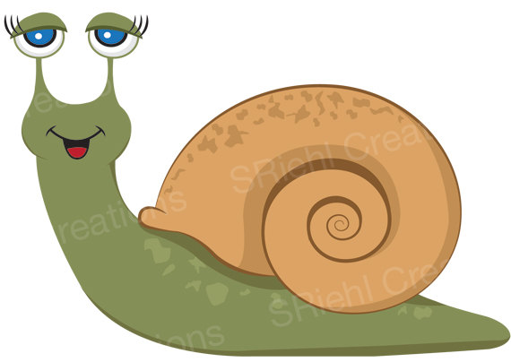 Baby snail clipart 3