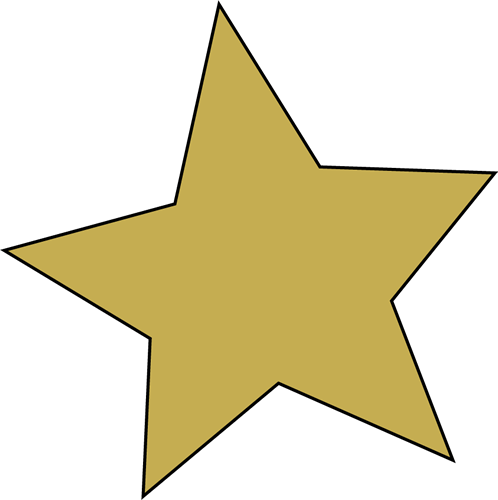Gold star clip art images