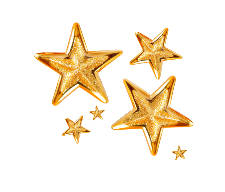 Gold star clipart 2