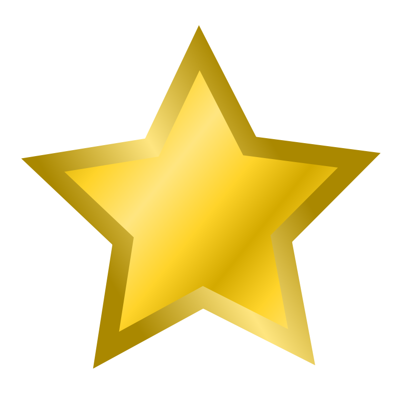 Gold star clipart no background free clipart images
