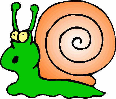 Snail artists palette and brush clipart