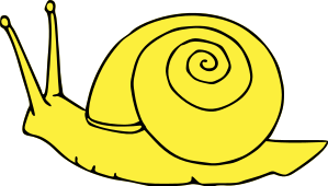 Snail outline clip art free vector