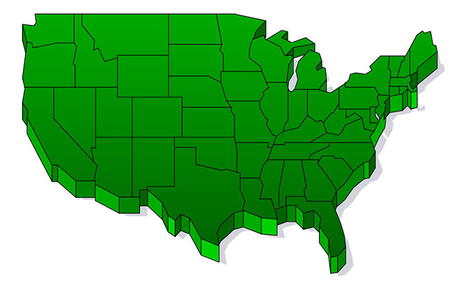 Us map clipart clipart