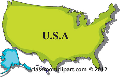 Us map clipart united states map 2 classroom clipart