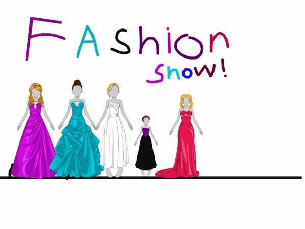 Youth fashion show clipart
