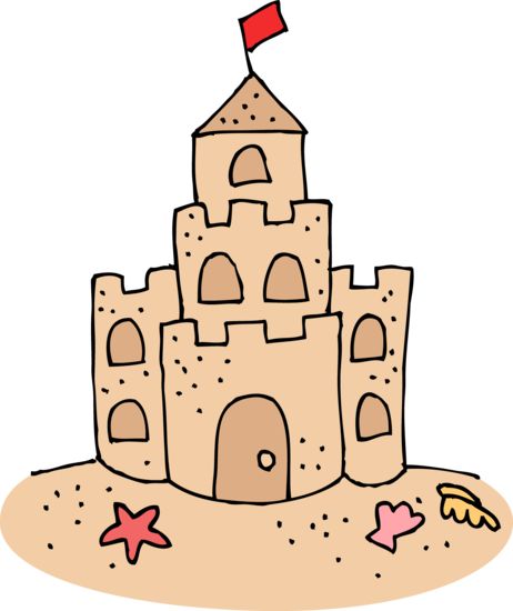 Cute sand castle clip art free clipart free cliparts