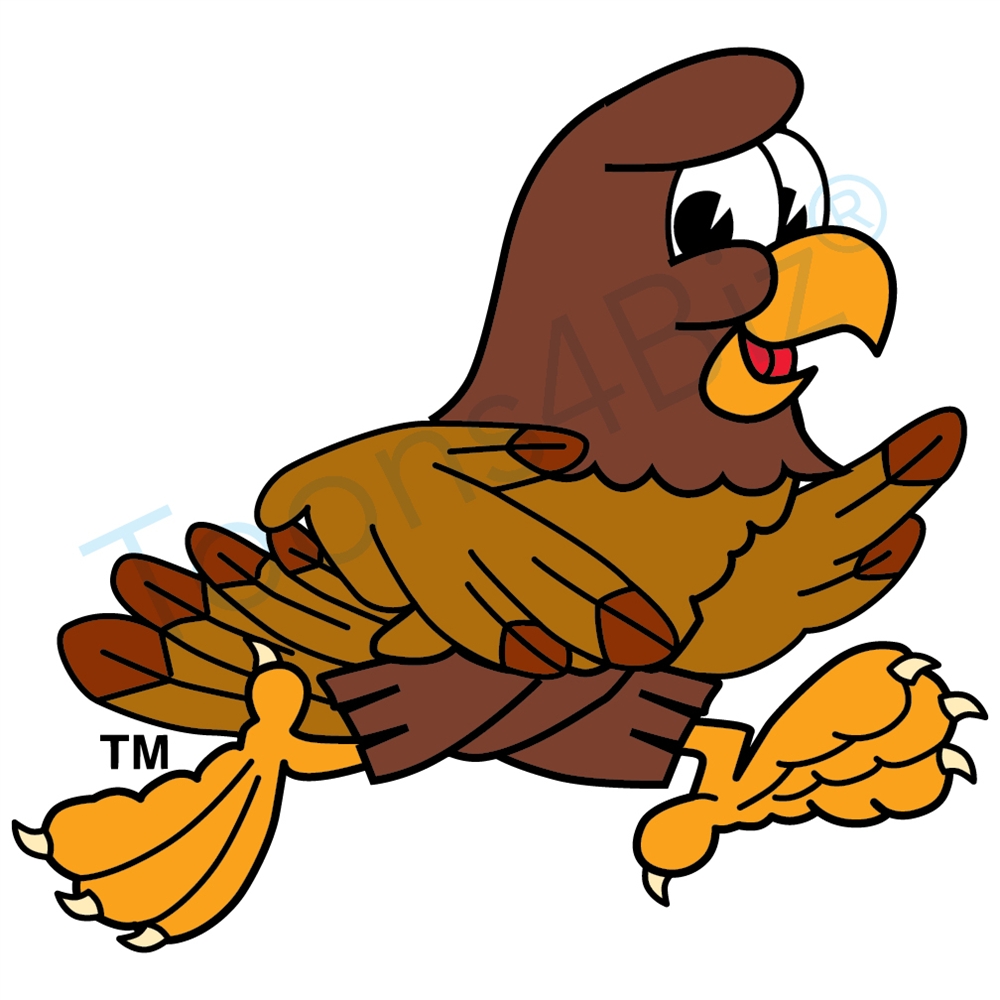 Falcon school mascot clipart set falcon logo design templates