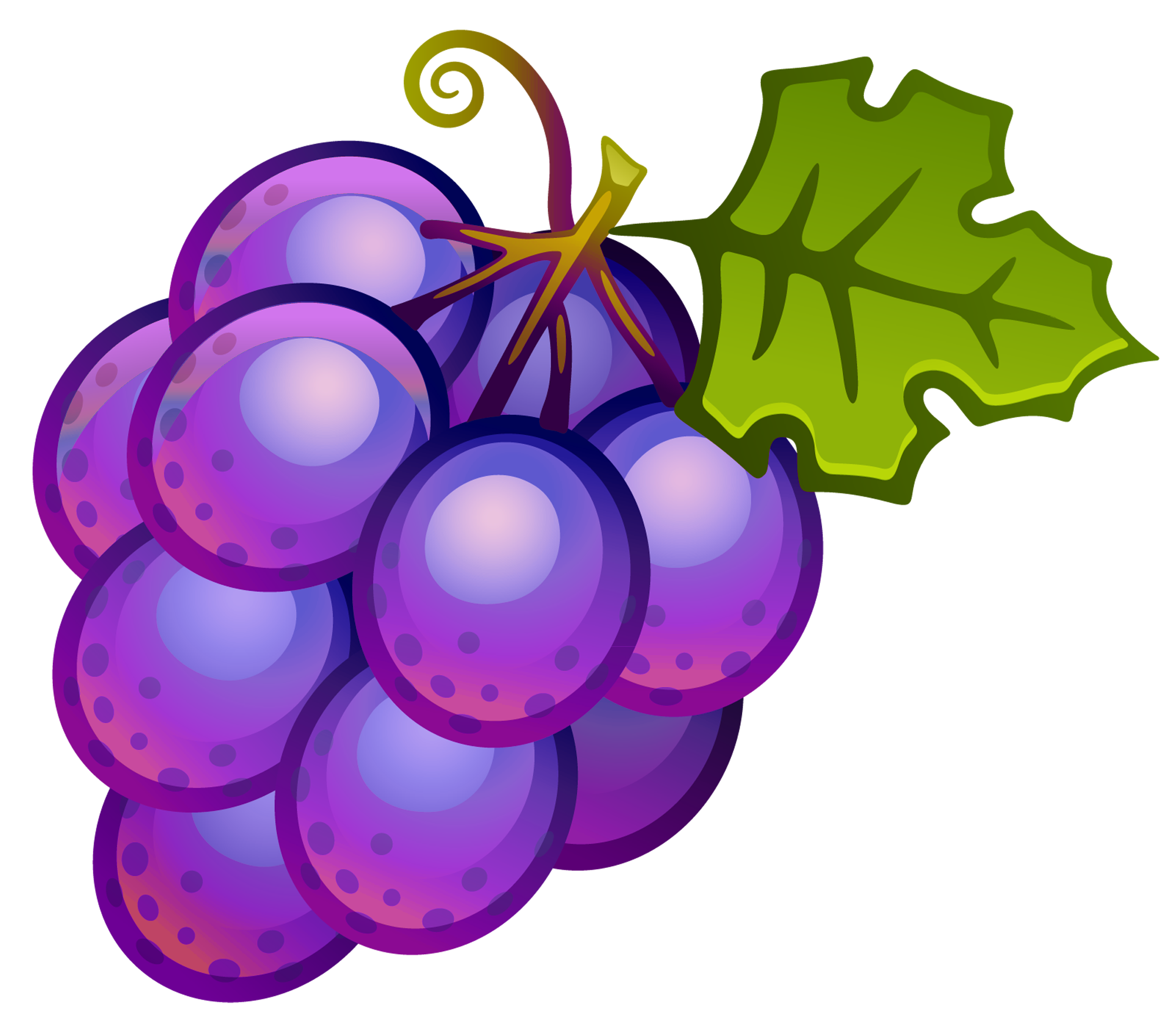 Clip art image of fruit grape clipart