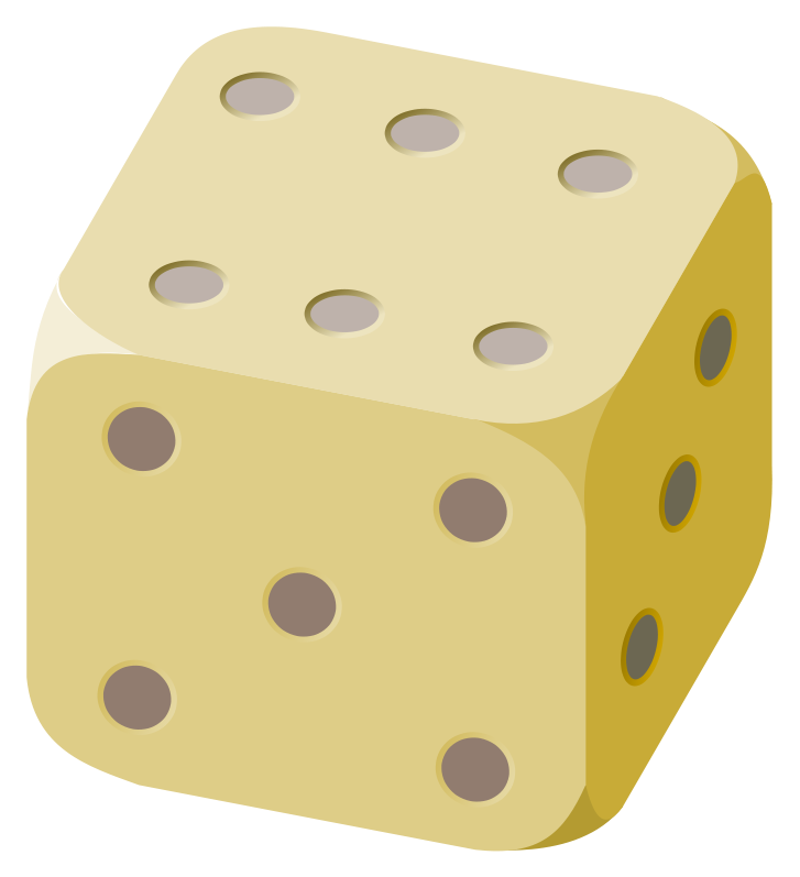 Dice free to use  clipart 3