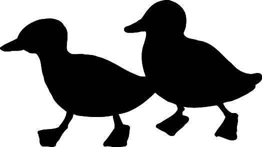 Duck silhouette clip art