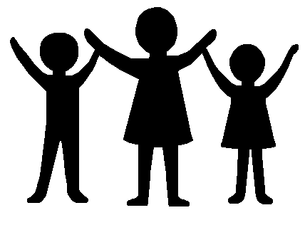 Family silhouette clip art free clipart images