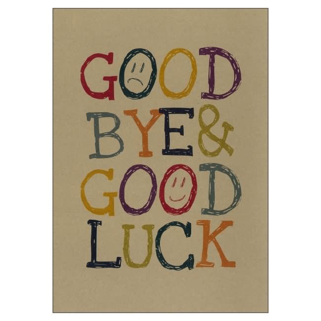 Goodbye and good luck quotes clipart