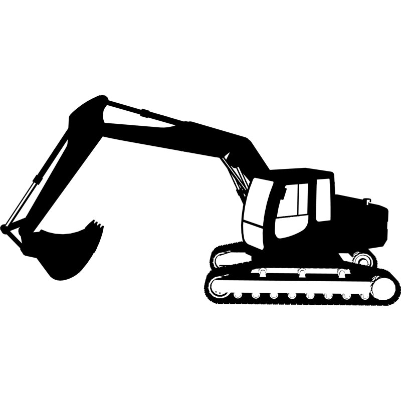 Backhoe bulldozer clipart free clipart images image