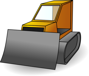 Bulldozer clip art at clker com vector clip art