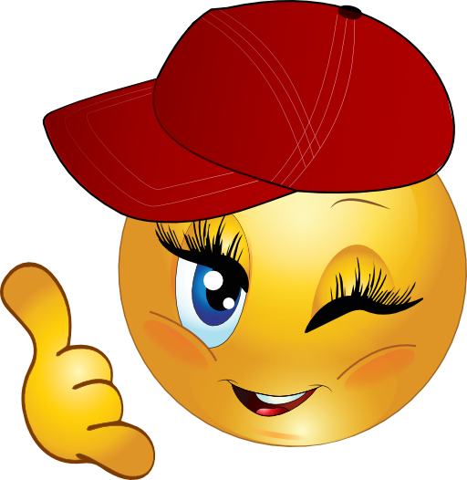 Cool girl call me smiley emoticon clipart i2clipart