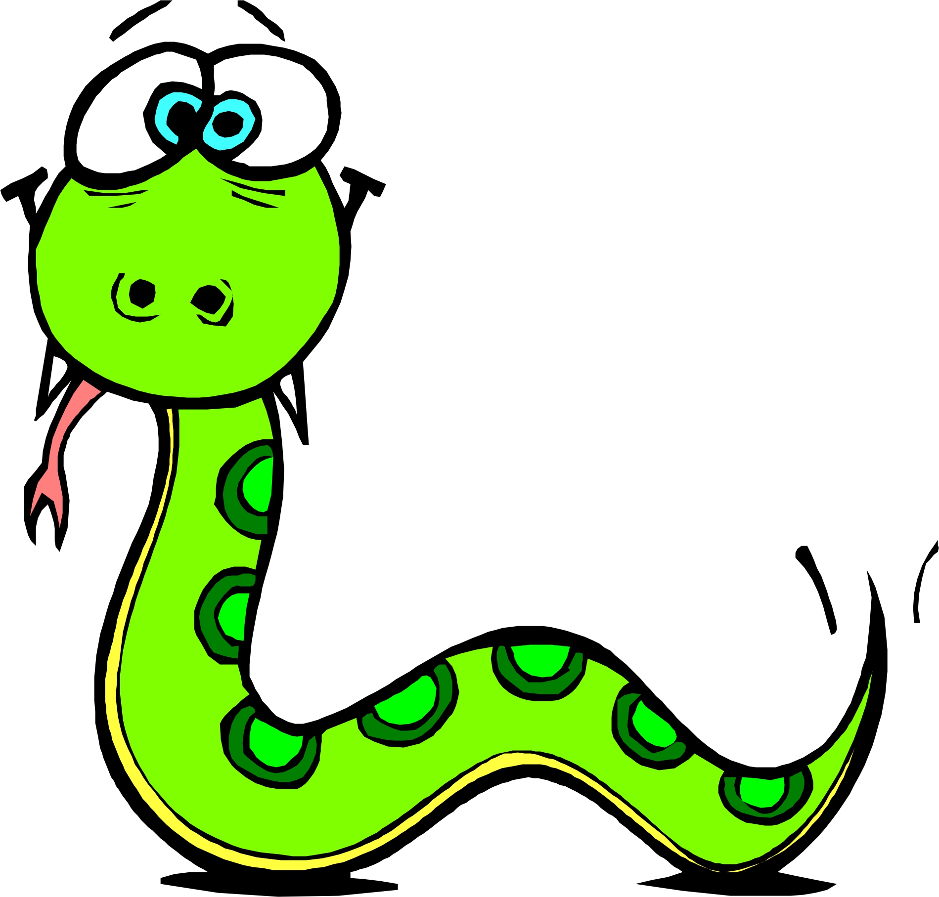 Cool snake clipart