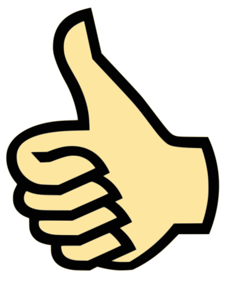 Cool thumbs up clipart