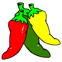 Three hot chili peppers clip art free borders and clip art