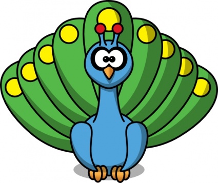 Cartoon peacock clip art clipart cliparts for you