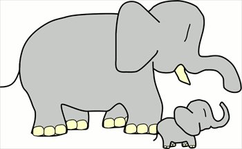Cute elephant clipart free clipart images clipartcow