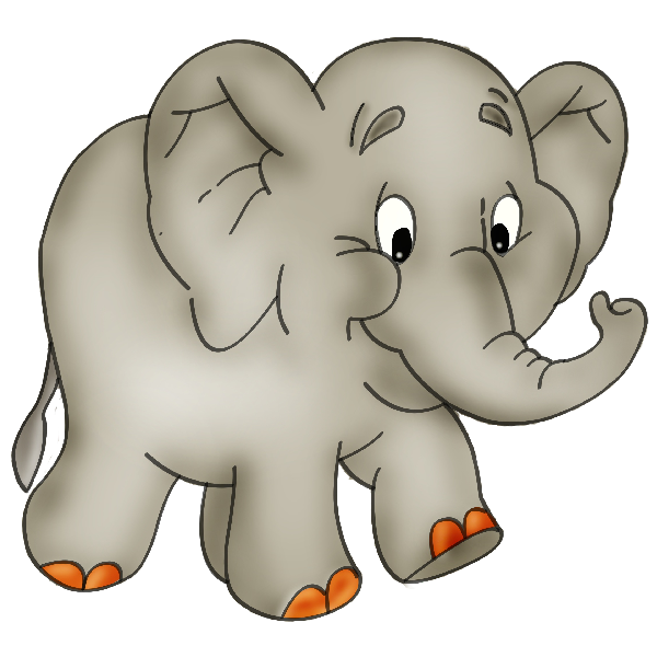 Cute elephant elephant cartoon picture clipart
