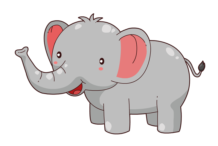 Cute elephant free to use  clip art