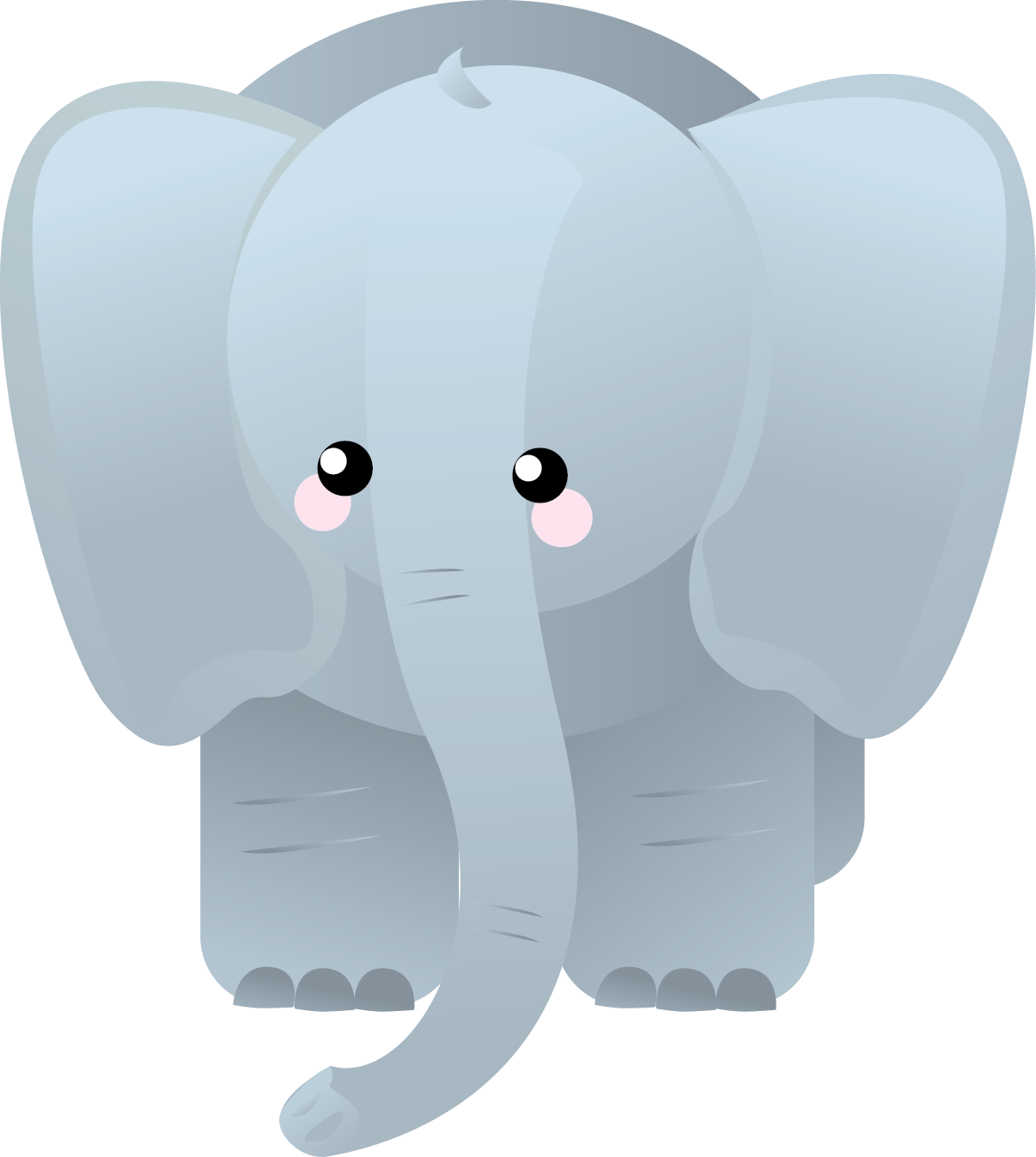 Cute elephant free to use  clipart