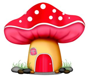 Mushroom fairy house clip art clip art gnomes clipart