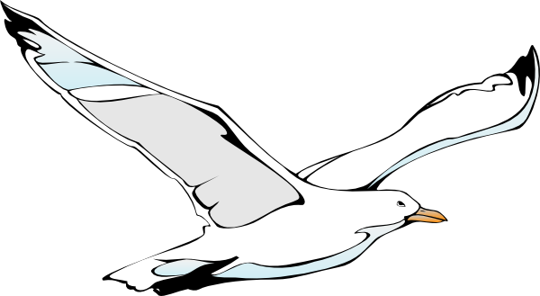 Seagull flying sea gull clip art at clker vector clip art 2