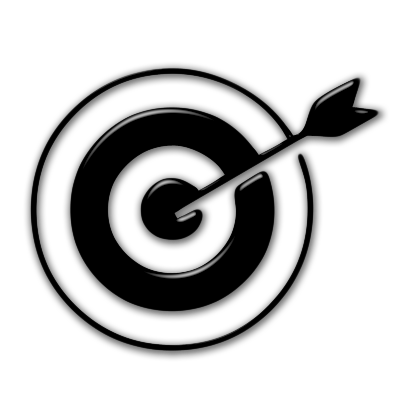 Black bullseye as part of the logo clipart