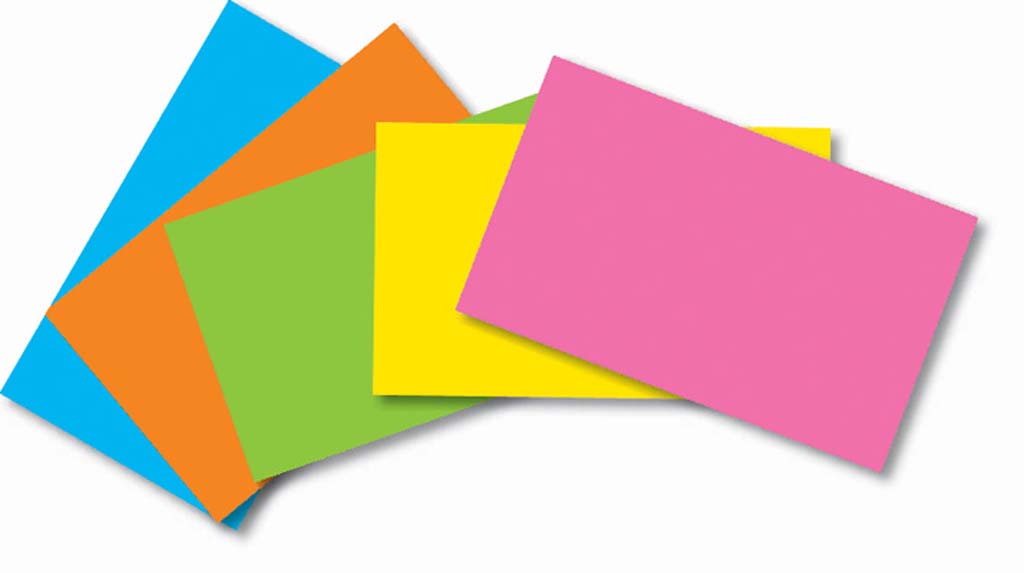 Cards index card clipart