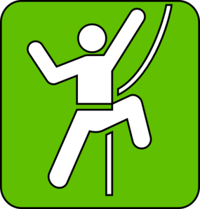 Rock climbing symbol green clip art at clker vector clip art