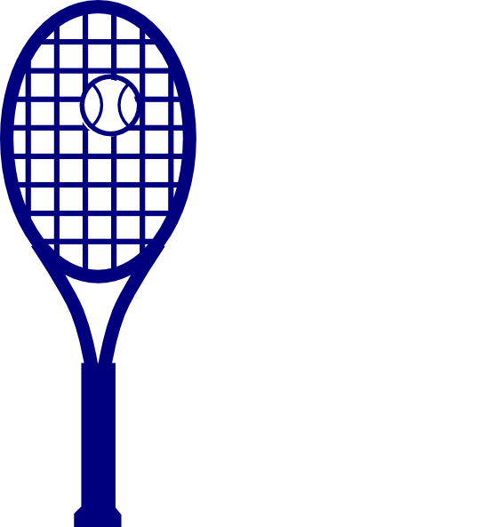 Blue tennis racket clip art at clker vector clip art