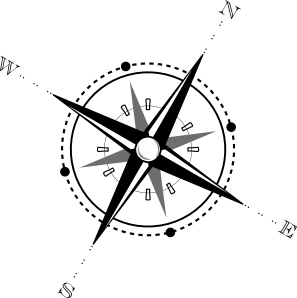 Compass black and whitepass clip art at clker vector clip art