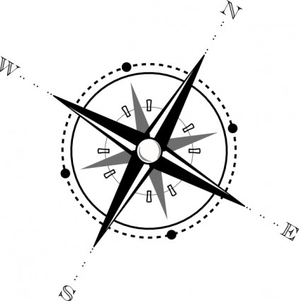 Compass black and whitepass clip art free vector in open office