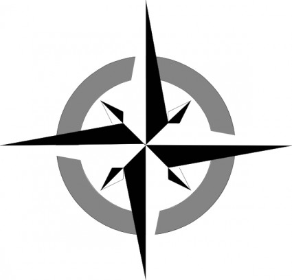 Compass rose clip art free vector in open office drawing svg