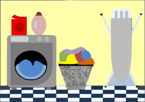 Cute laundry room clip art at clker vector clip art
