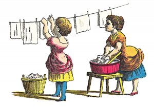 Laundry from days gone by clip art download
