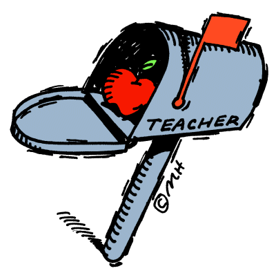 Mailbox teacher clip art