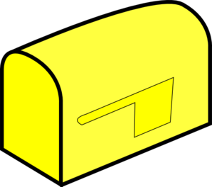Mailbox yellow mail clip art at clker vector clip art