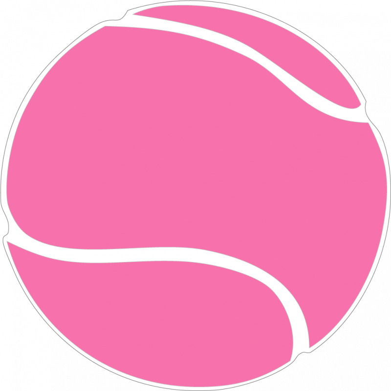 Pink tennis racket clipart
