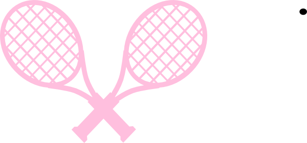 Pink tennis rackets clip art at clker vector clip art