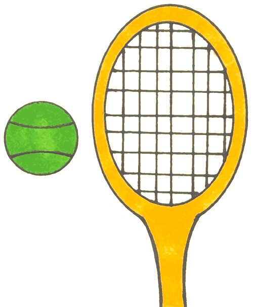 Tennis clipart image tennis racket and tennis ball image 2 2